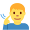 Deaf Man emoji on Twitter